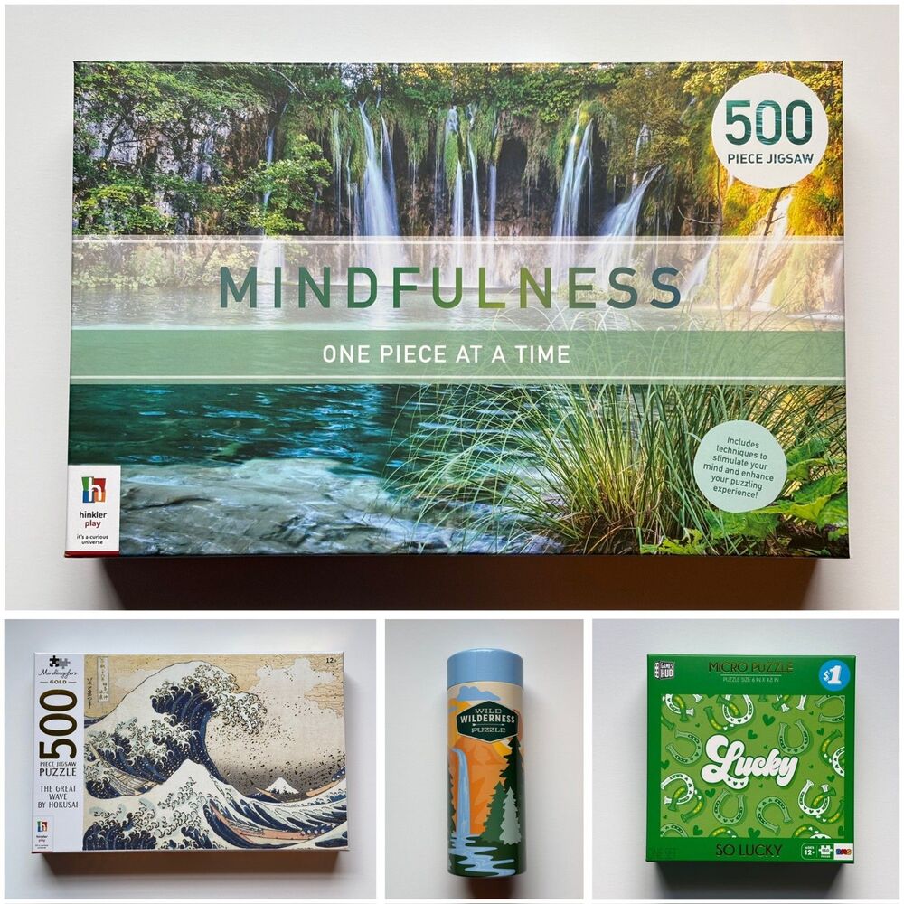 Lot Of 4 Puzzles 2x500 2x150 Piece Jigsaw Puzzles COMPLETE